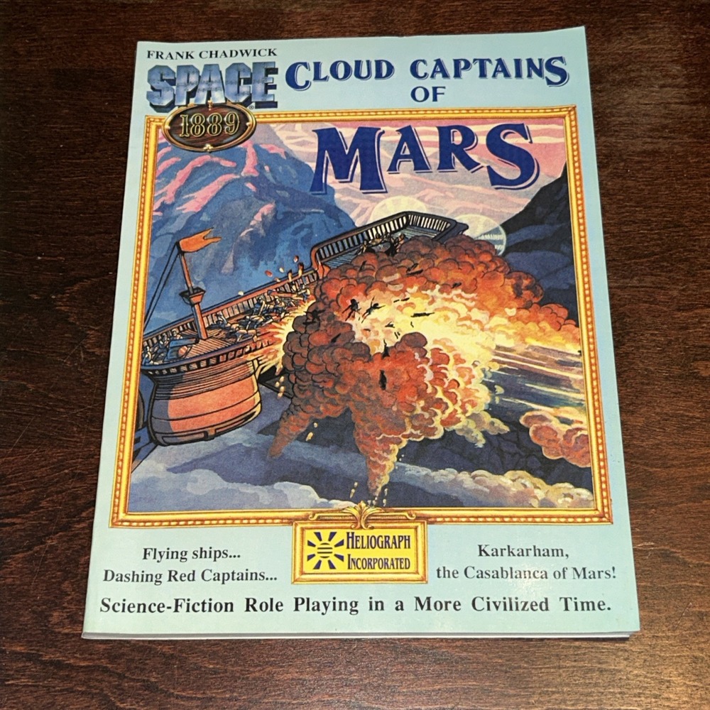 Space 1889 Cloud Captains‎ of Mars / Atlas of Worlds Heliograph 2000 SC RPG Book